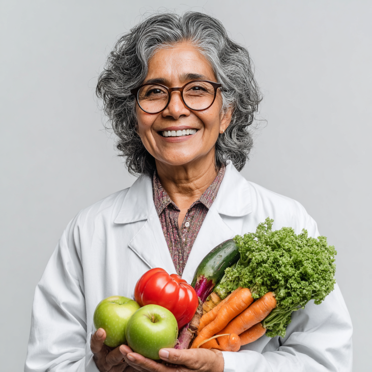 Pareja de adultos mayores cocinando juntos saludablemente